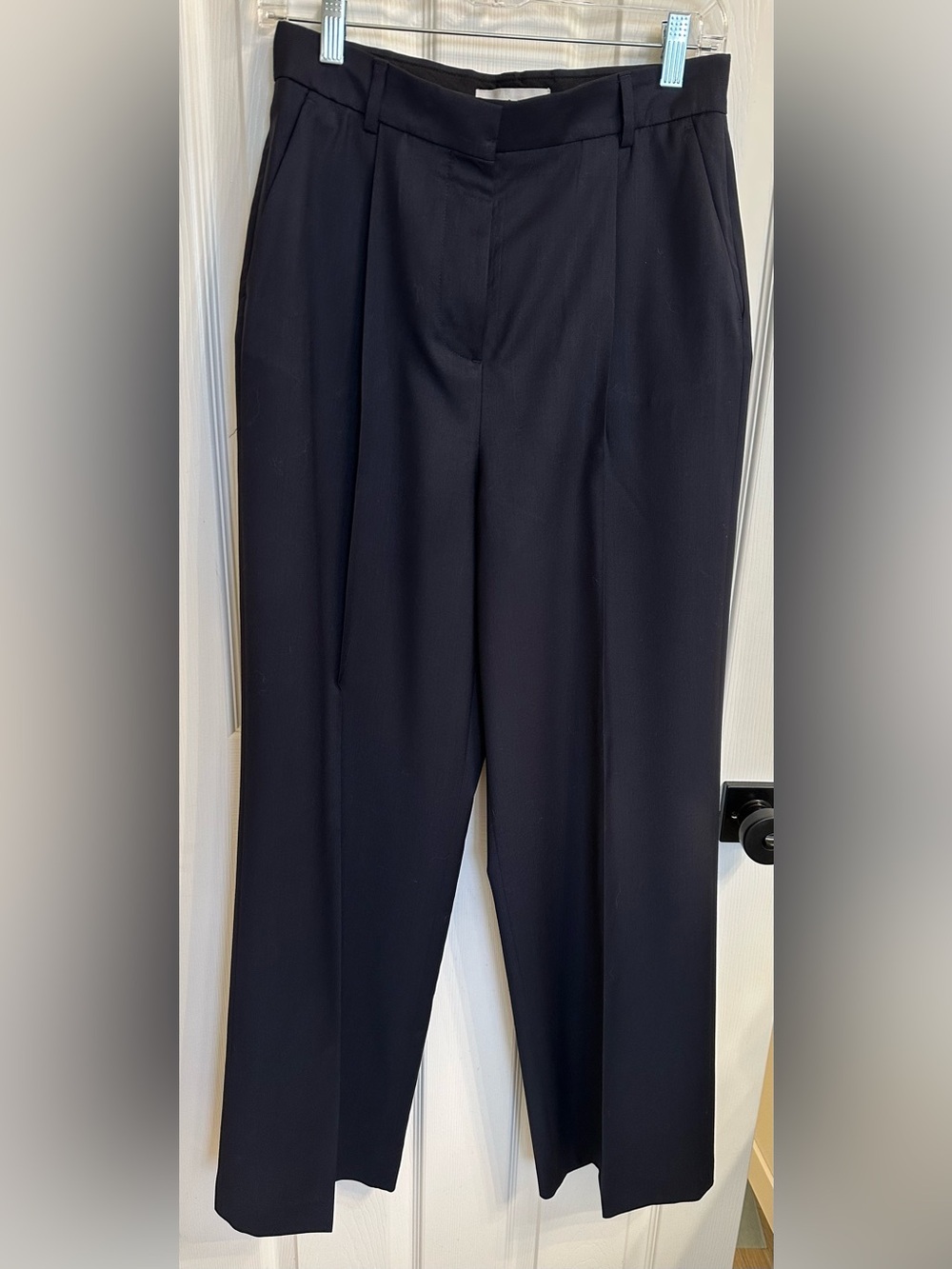 ba&sh Women’s Gorgeous Dark Navy Wool Dress Pants - Size 1 small